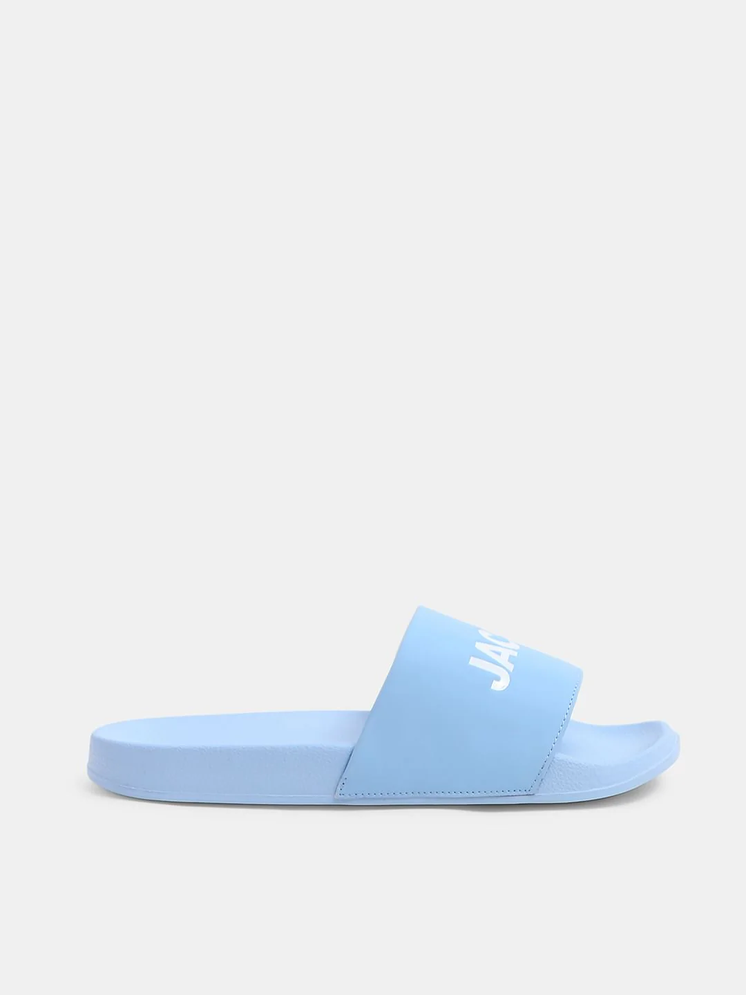 Light Blue Logo Print Pool Sliders - Image 2