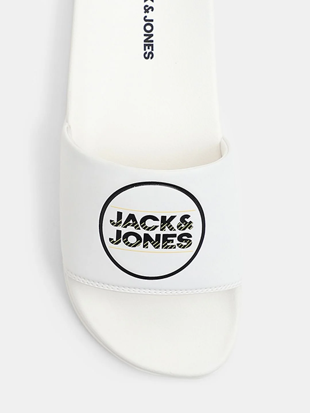 White Logo Print Sliders - Image 7