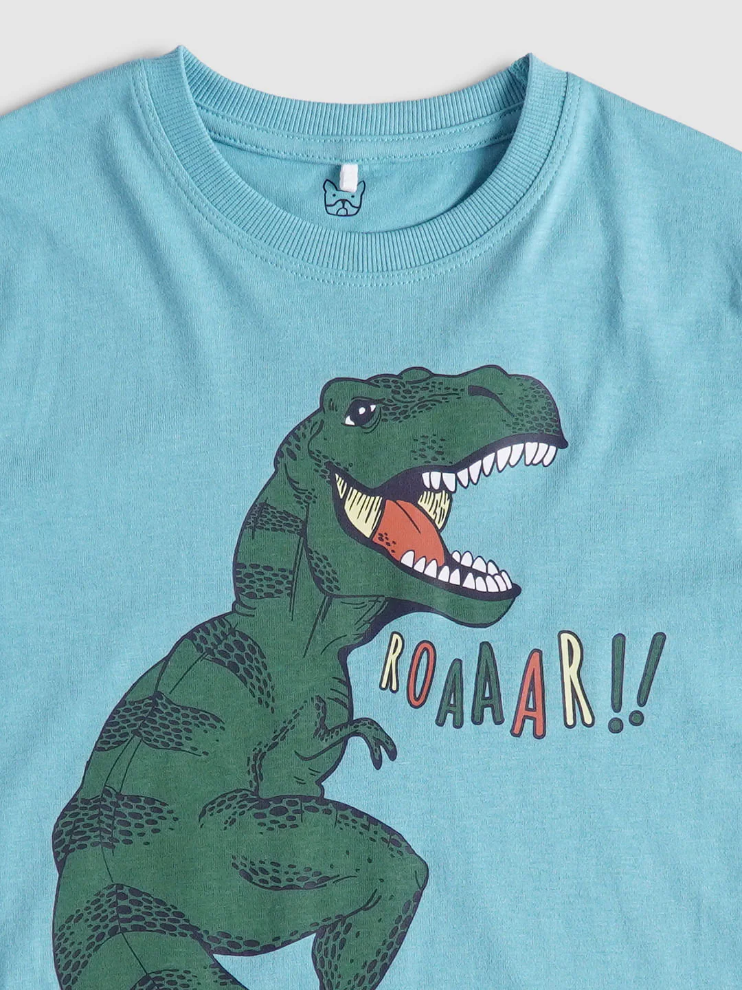 Boys Blue Graphic Print Full Sleeves T-shirt - Image 3