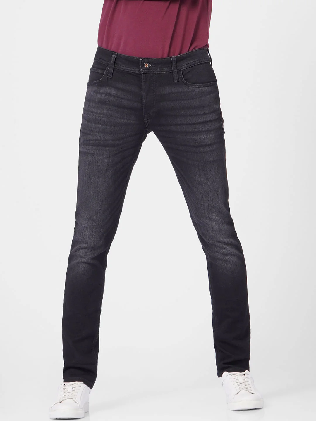 Dark Blue Low Rise Glenn Slim Jeans - Image 2