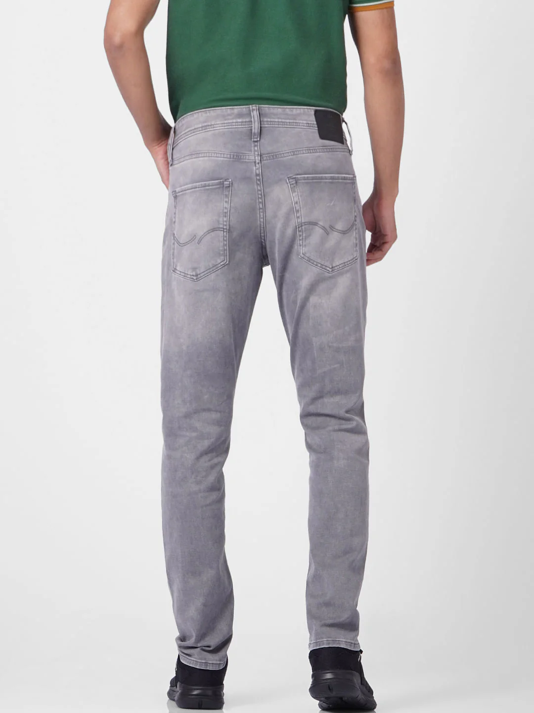 Grey Low Rise Tim Torn Anti Jeans - Image 4
