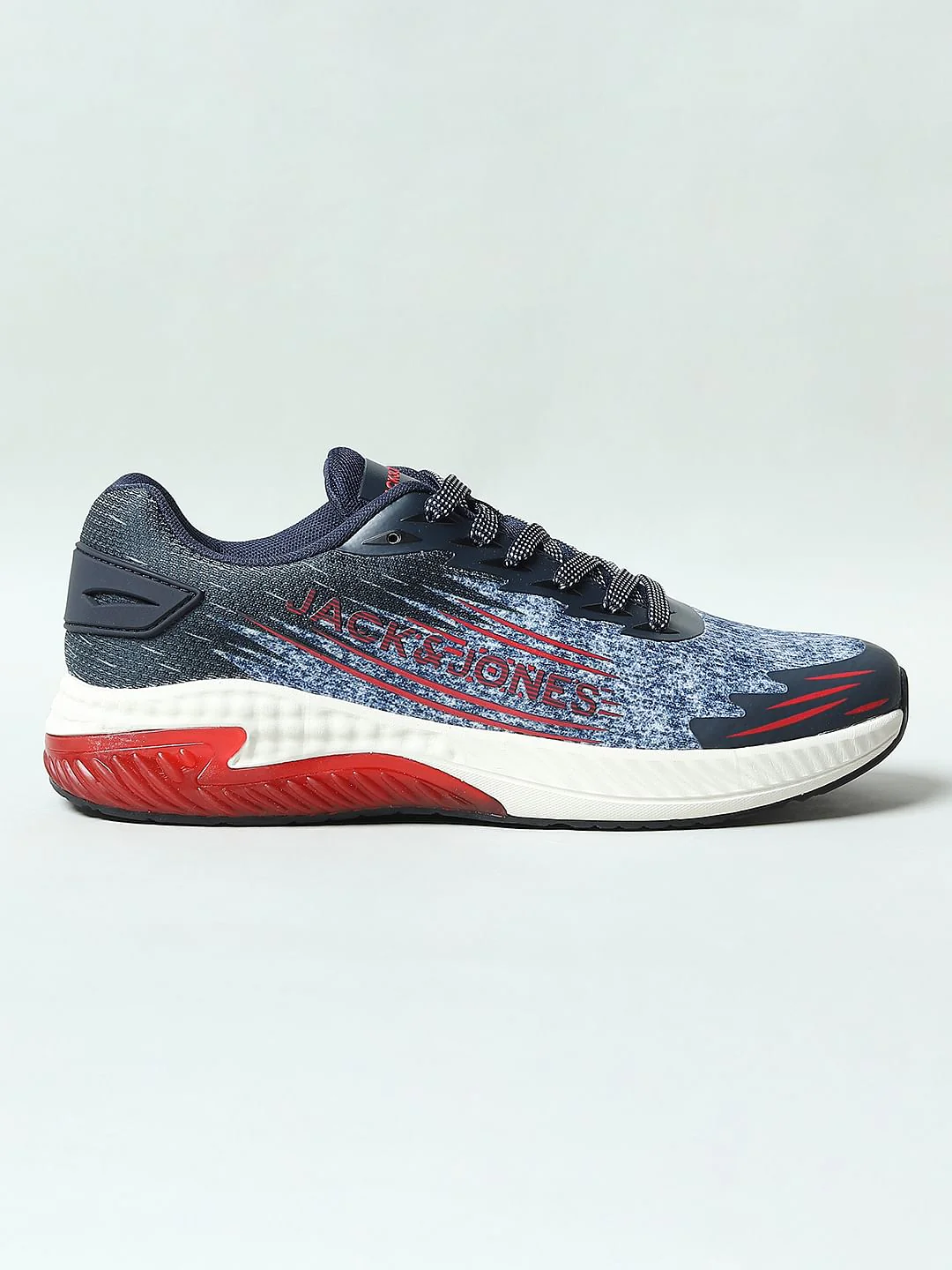 Blue Abstract Printed Sneakers - Image 2
