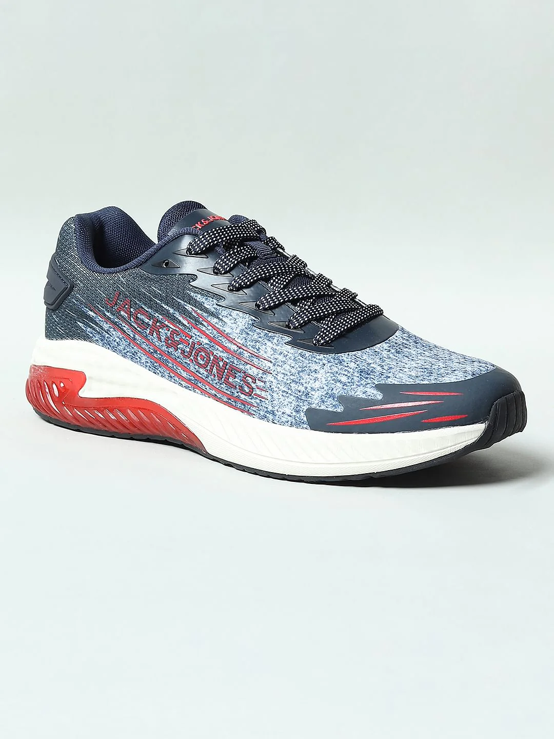Blue Abstract Printed Sneakers - Image 3