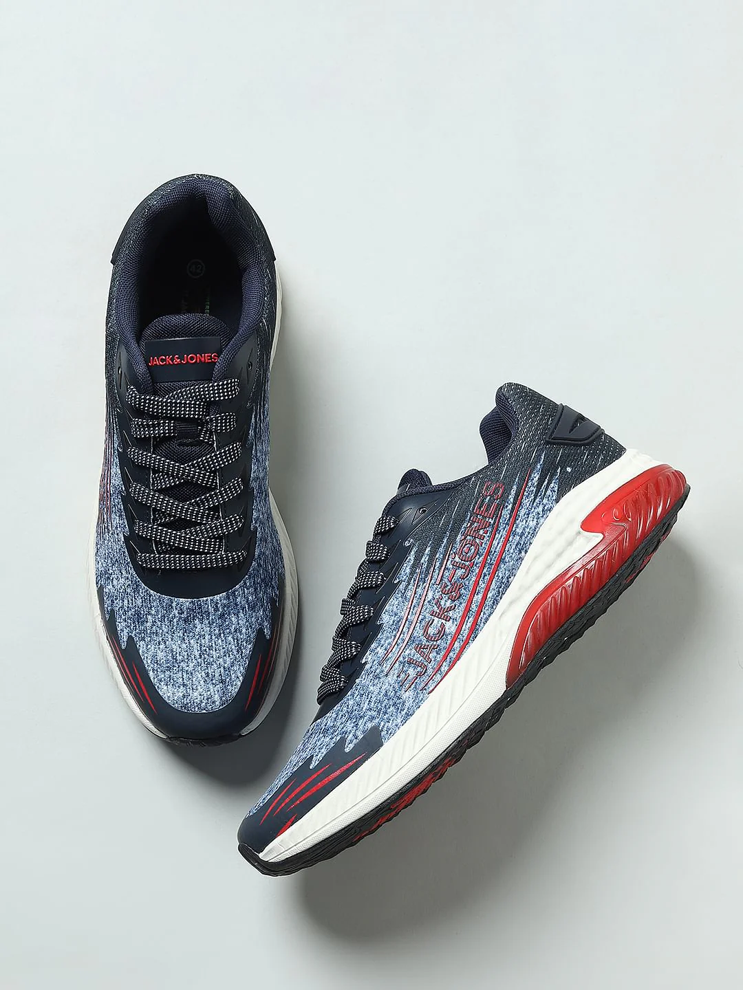 Blue Abstract Printed Sneakers - Image 6