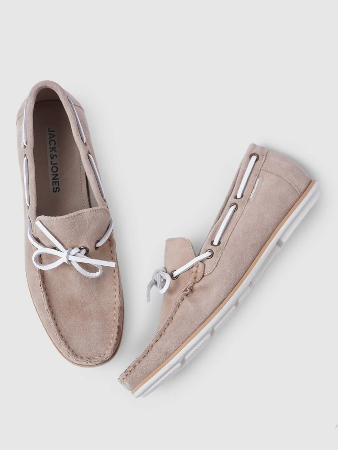 Beige Suede Loafers - Image 2