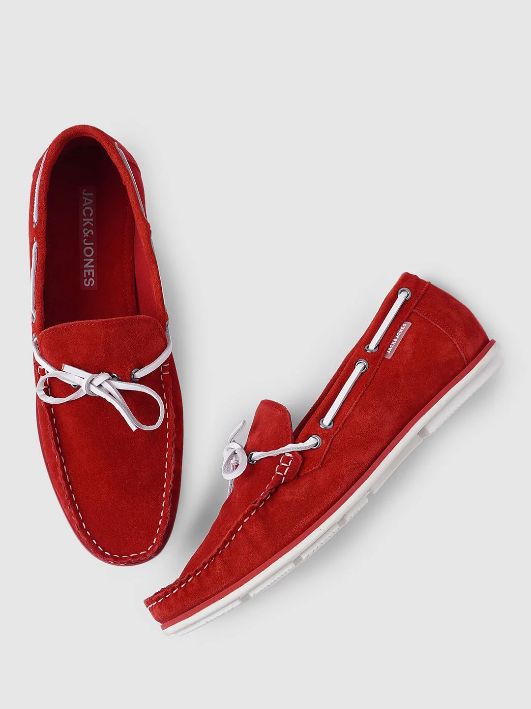 Red Suede Loafers - Image 2