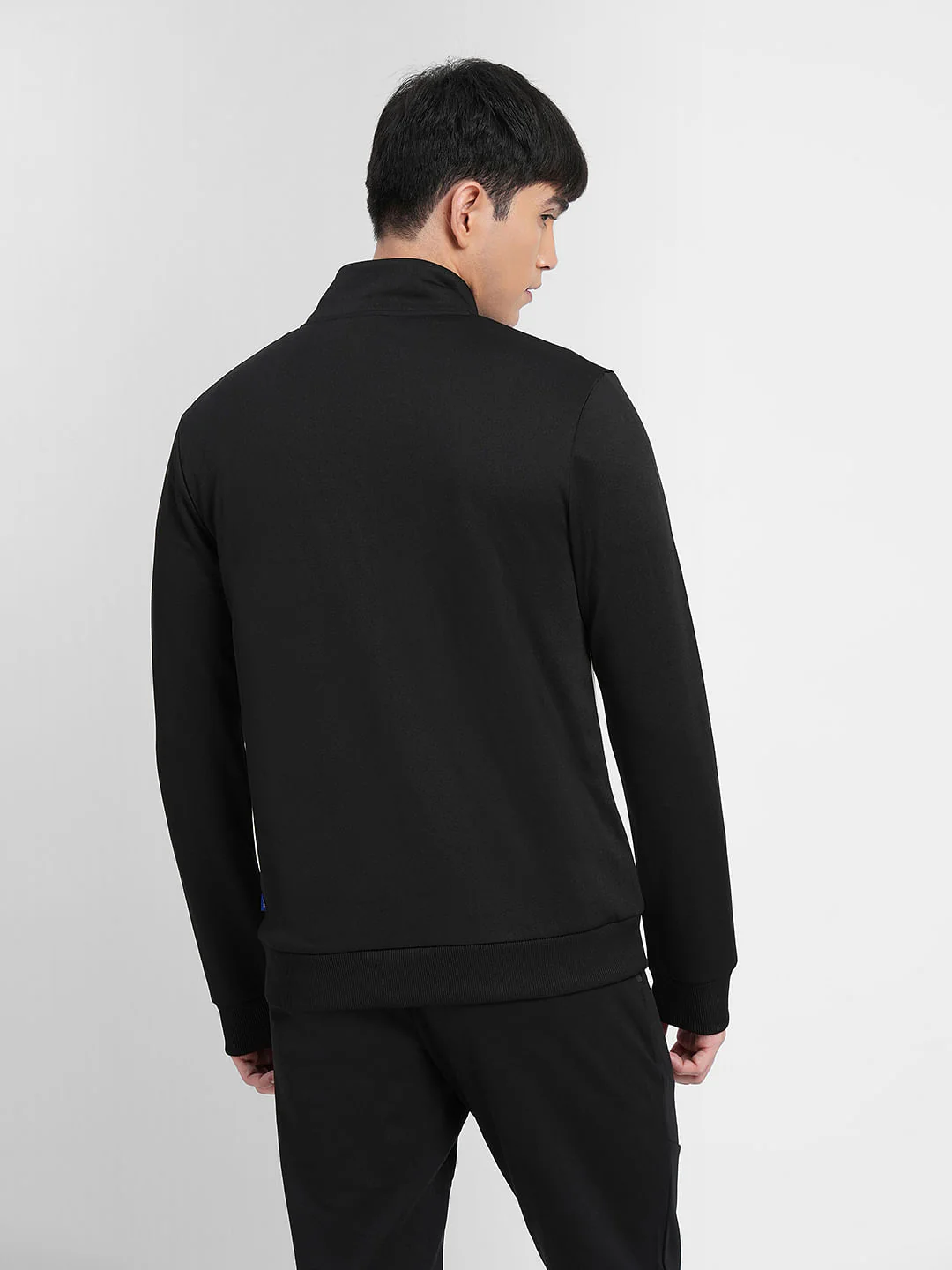 Black Colourblocked Track Jacket - Image 4
