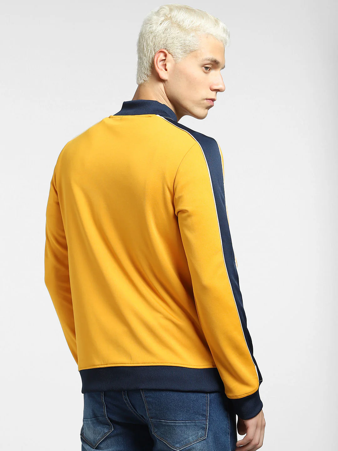 Yellow Contrast Tipping Track Jacket - Image 4