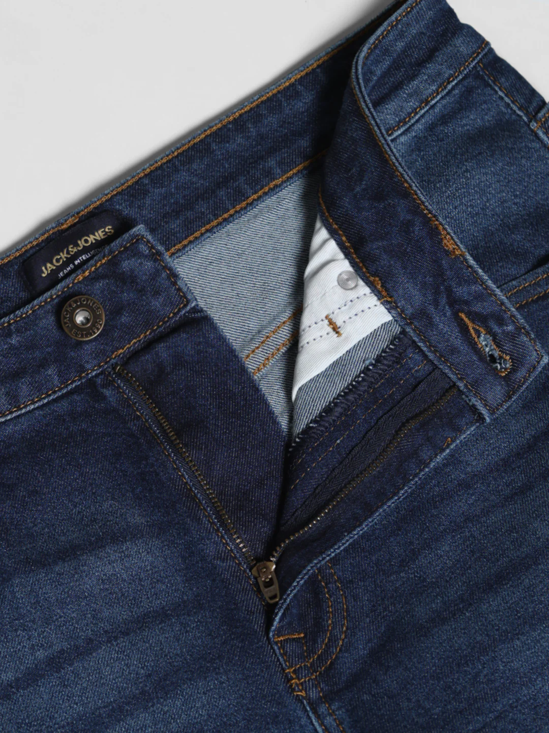 Dark Blue High Rise Bootcut Jeans - Image 5