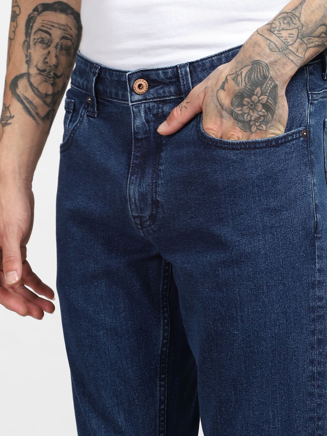 Blue Low Rose Glenn Slim Jeans - Image 5