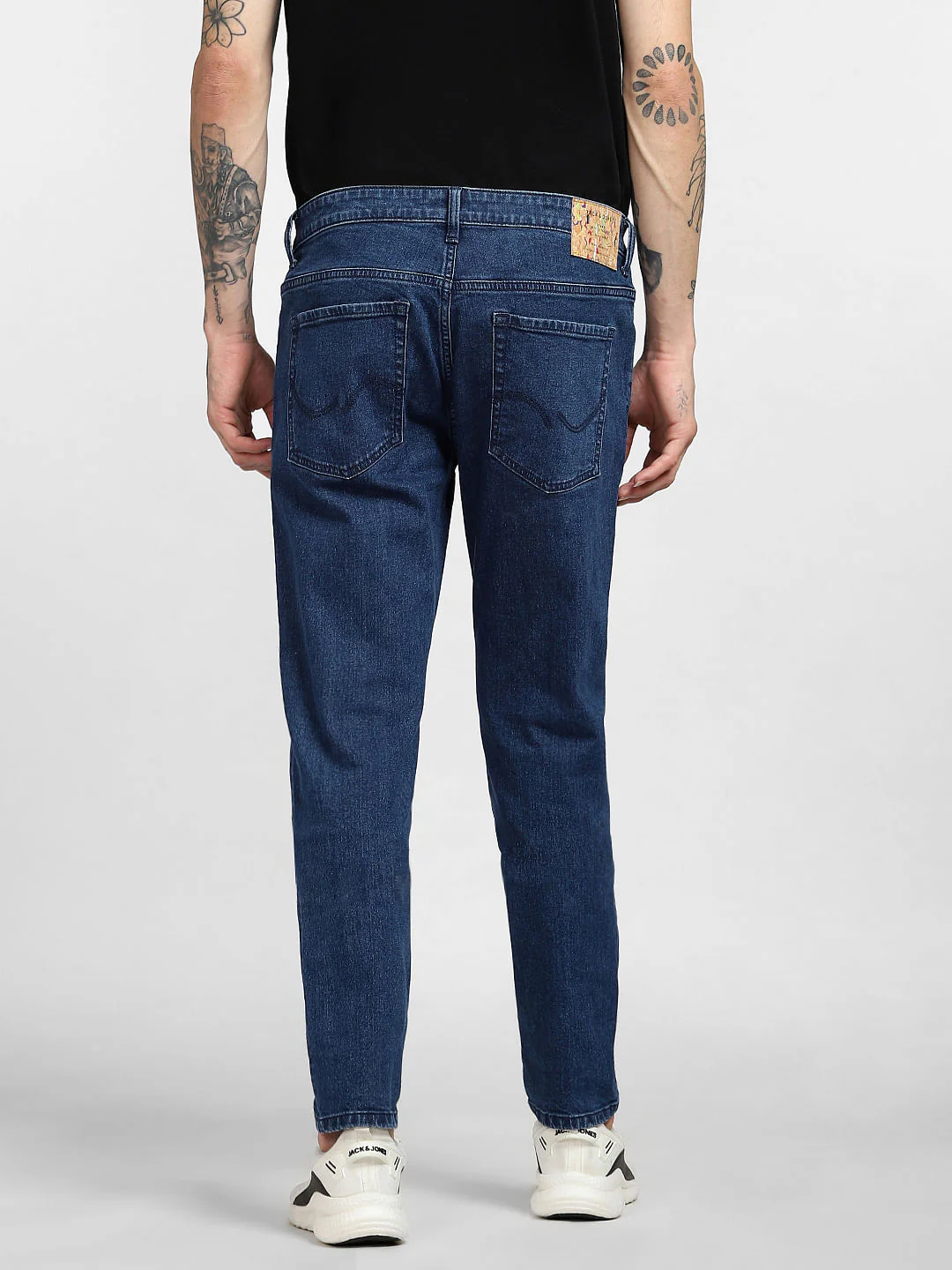 Dark Blue Low Rise Ben Skinny Jeans - Image 4