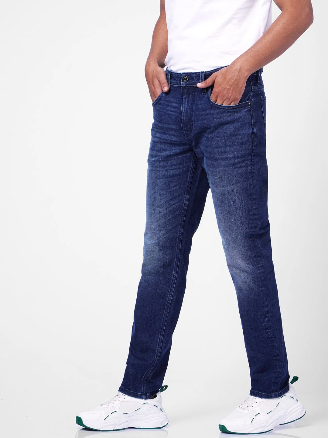 Blue Low Rise Glenn Slim Fit Jeans - Image 3