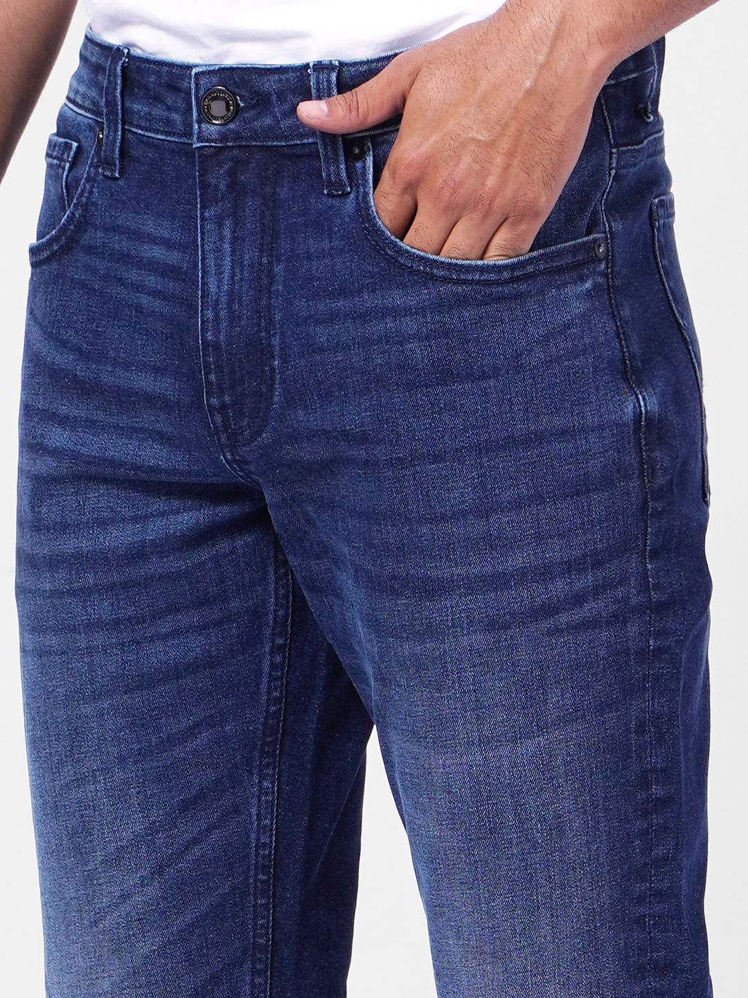 Blue Low Rise Glenn Slim Fit Jeans - Image 5