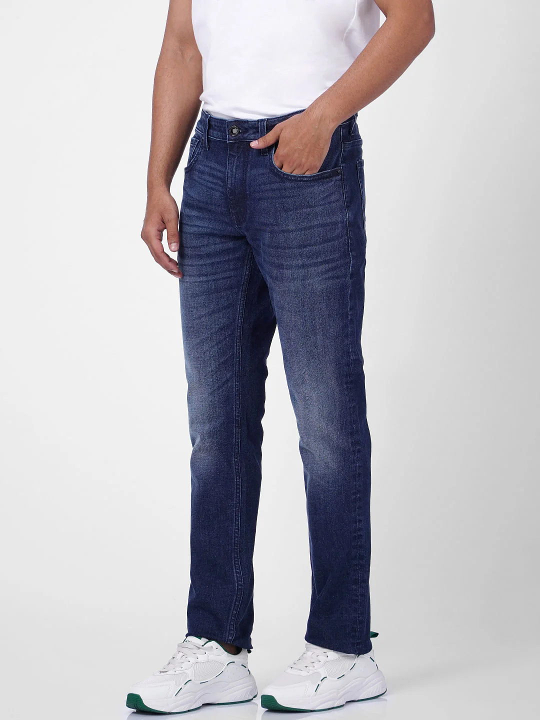 Dark Blue Low Rise Ben Skinny Jeans - Image 3