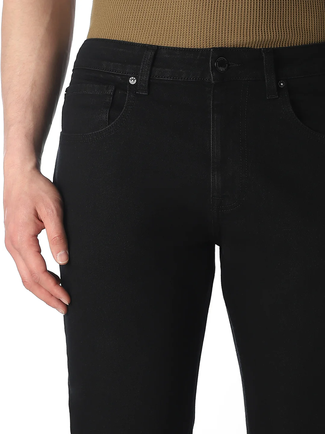 Black High Rise Bootcut Jeans - Image 4