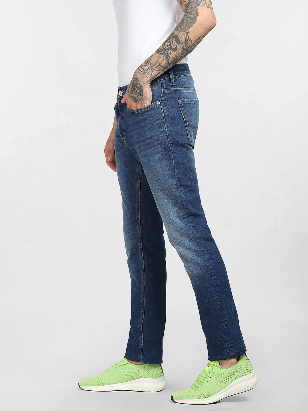 Dark Blue Low Rise Ben Skinny Jeans - Image 3