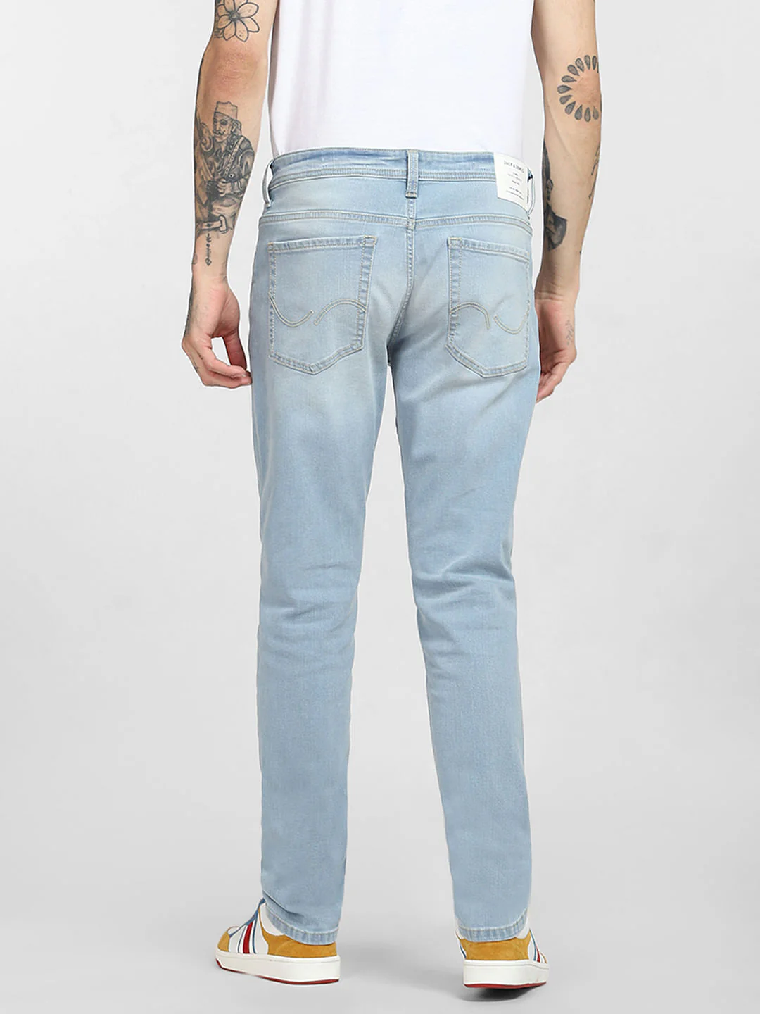 Light Blue Low Rise Ben Skinny Jeans - Image 4