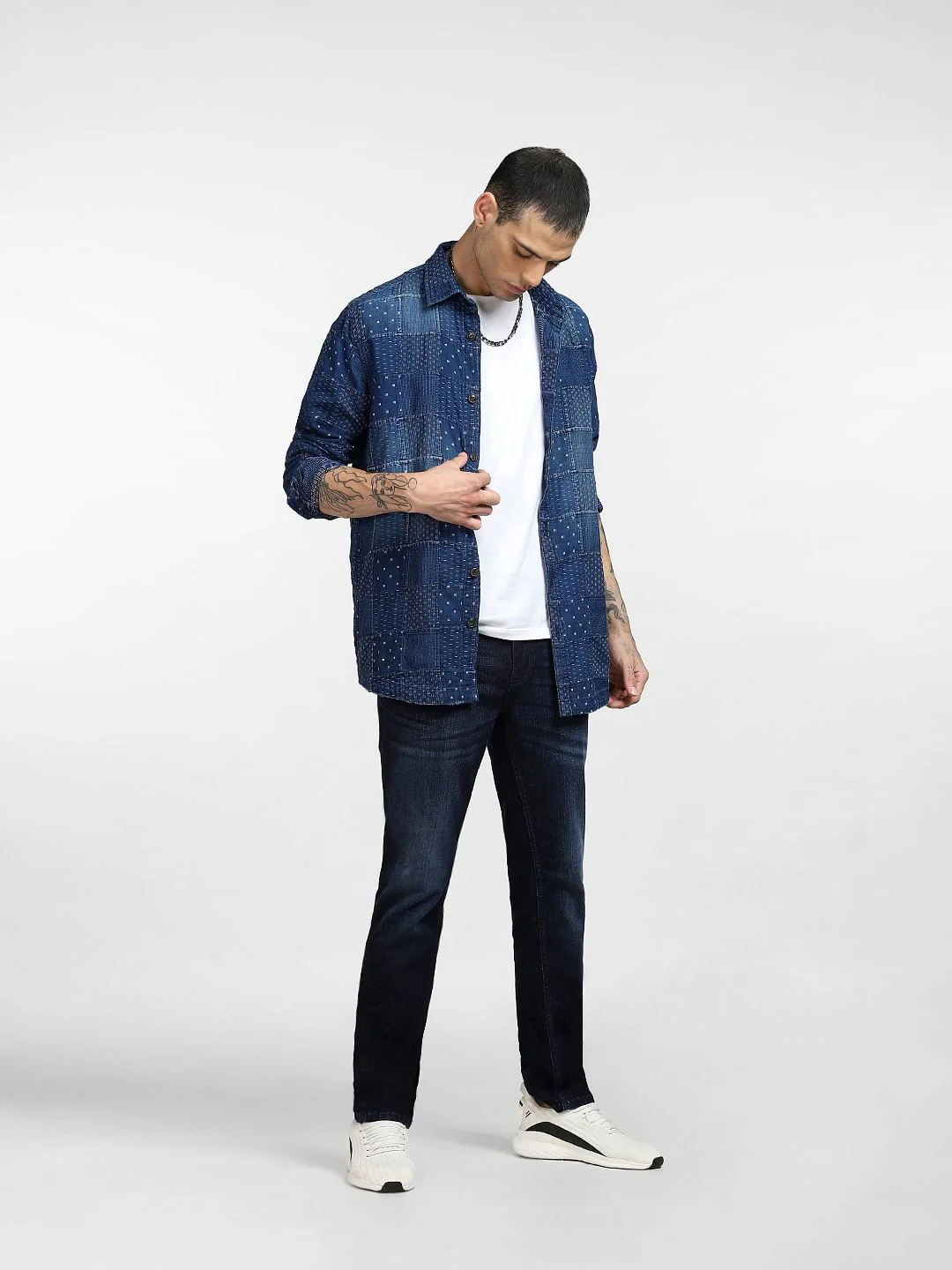 Dark Blue Low Rise Ben Skinny Jeans