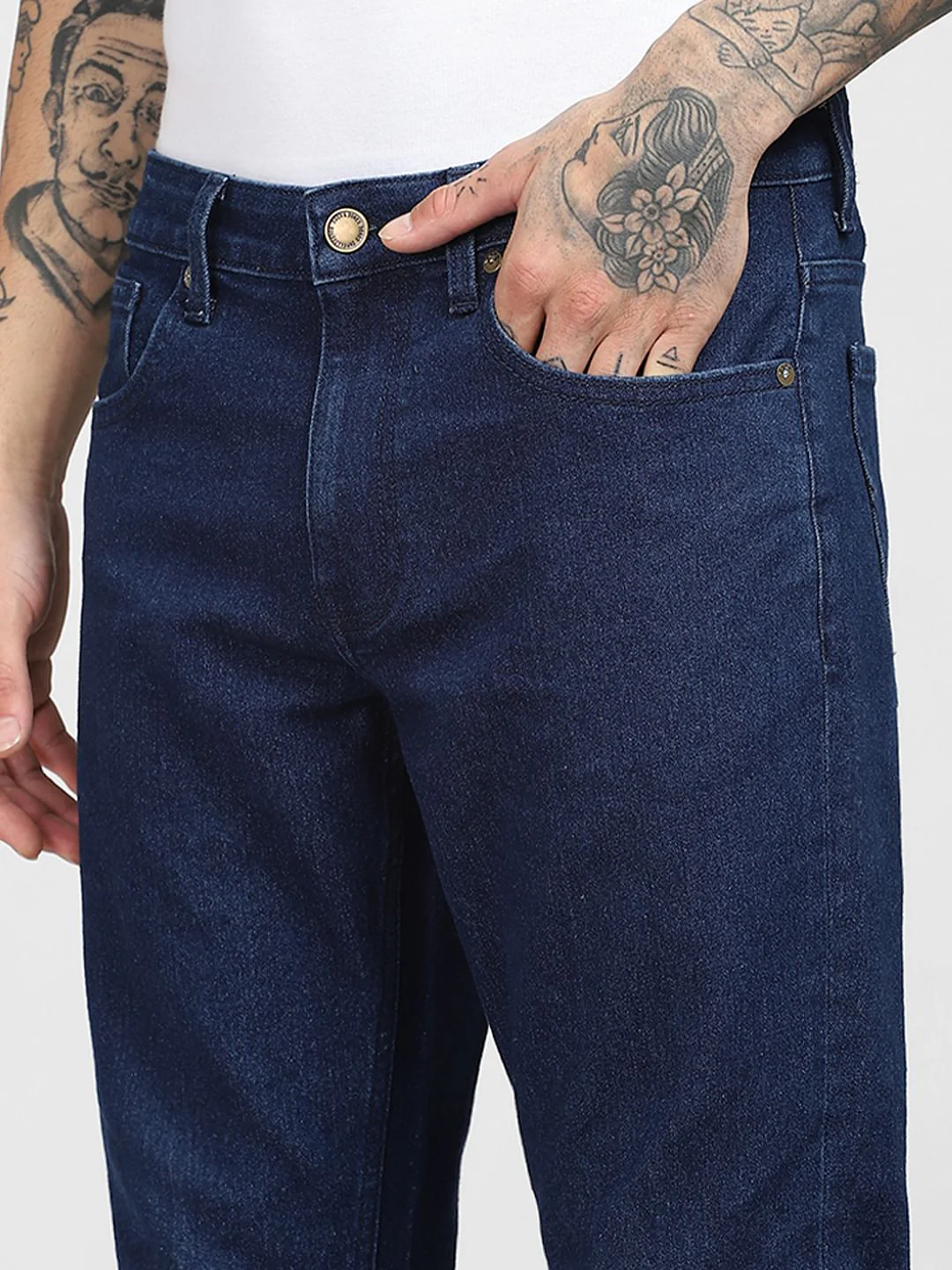 Dark Blue Low Rise Glenn Slim Jeans - Image 5