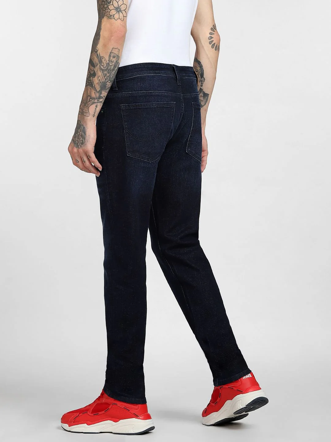 Dark Blue Low Rise Glenn Slim Fit Jeans - Image 4