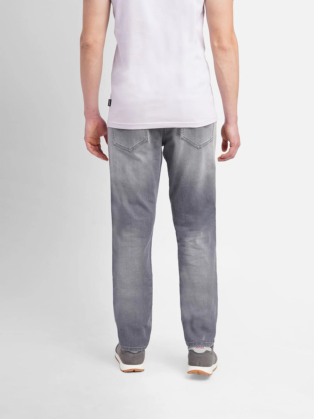 Grey Low Rise Tim Anti Fit Jeans - Image 4