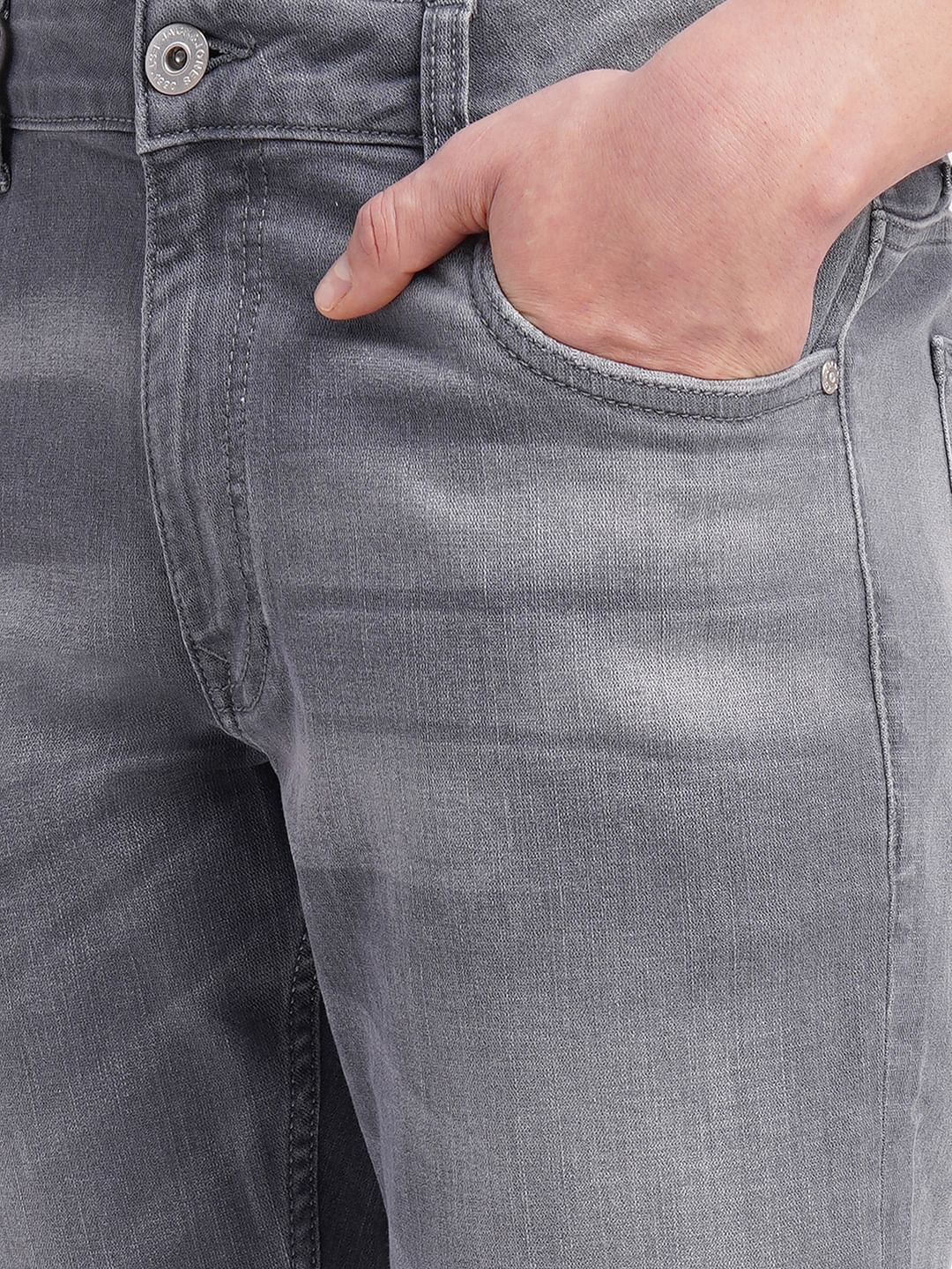 Grey Low Rise Tim Anti Fit Jeans - Image 5