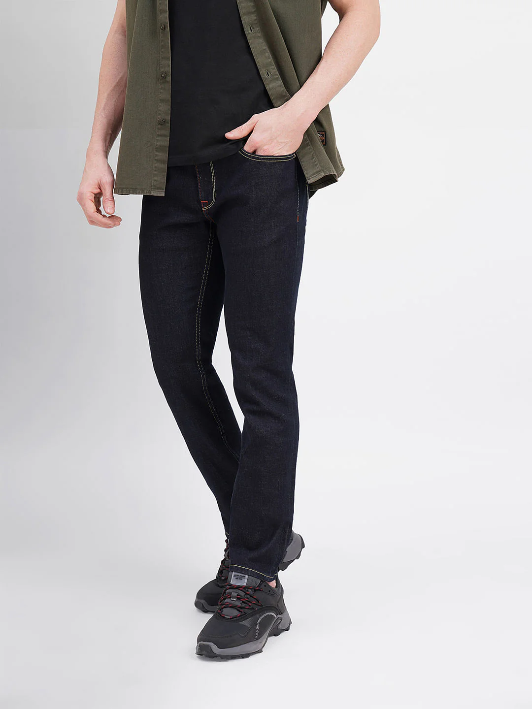 Dark Blue Low Rise Ben Skinny Jeans - Image 3