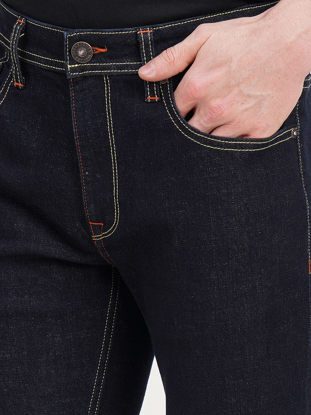 Dark Blue Low Rise Ben Skinny Jeans - Image 5