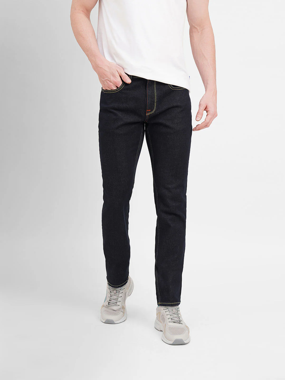 Dark Blue Low Rise Glenn Slim Fit Jeans - Image 2