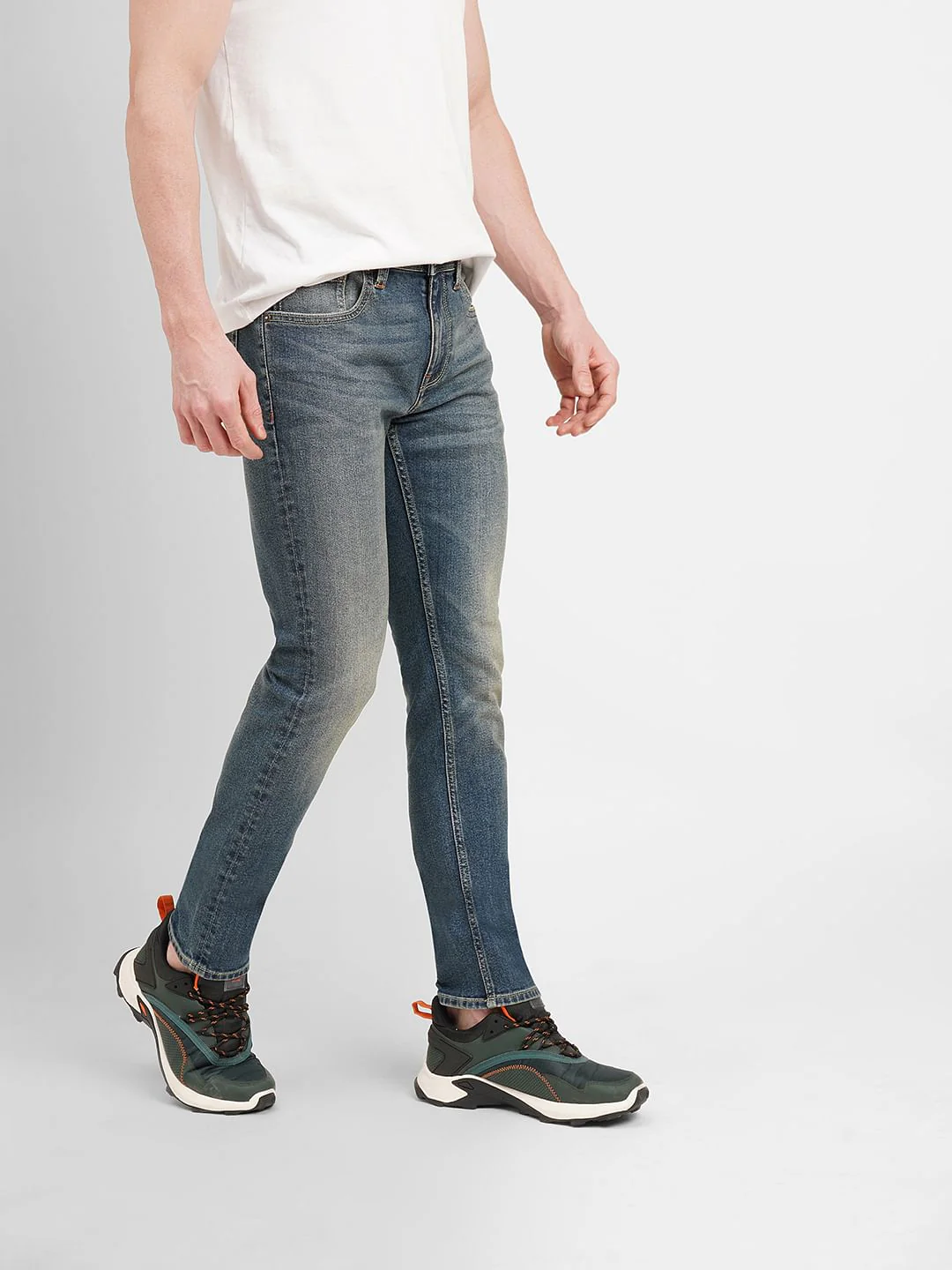 Blue Low Rise Tim Anti Fit Jeans - Image 3