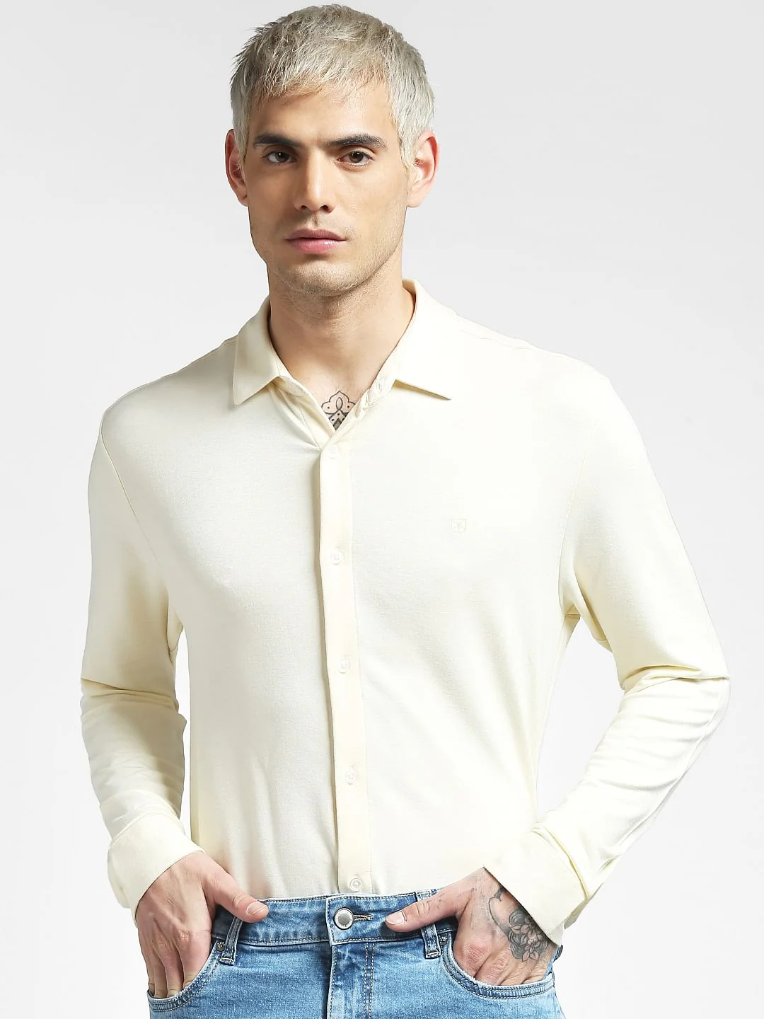 Yellow Full Sleeves Shirt - Image 2