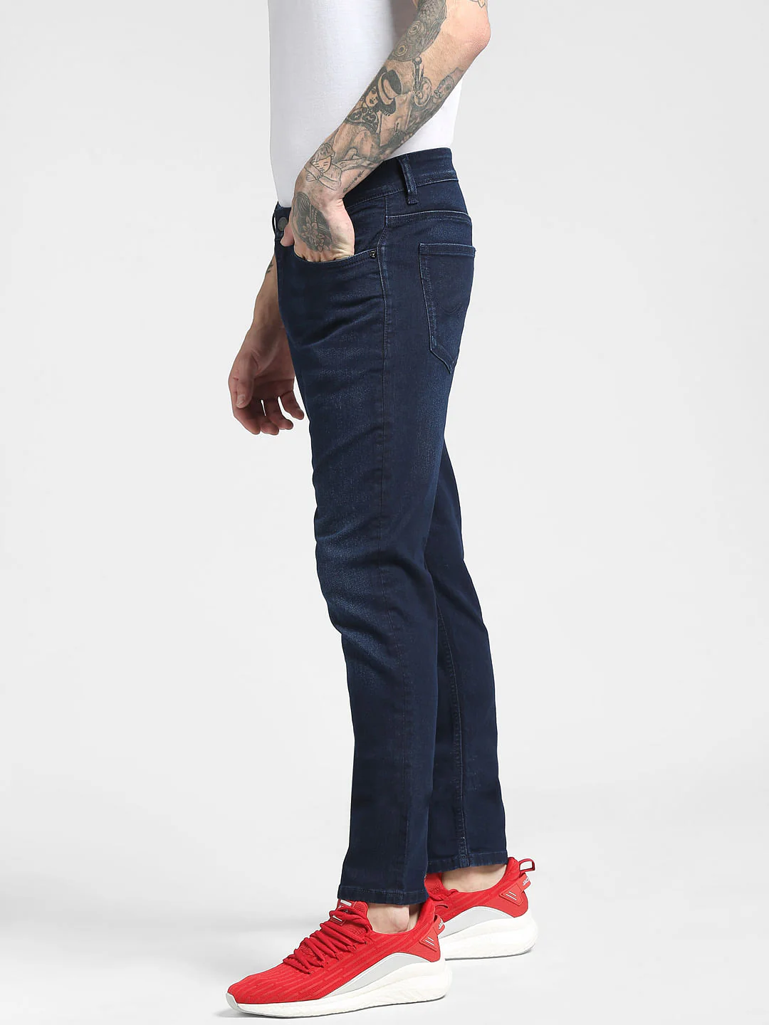 Blue Low Rise Ben Skinny Jeans - Image 3