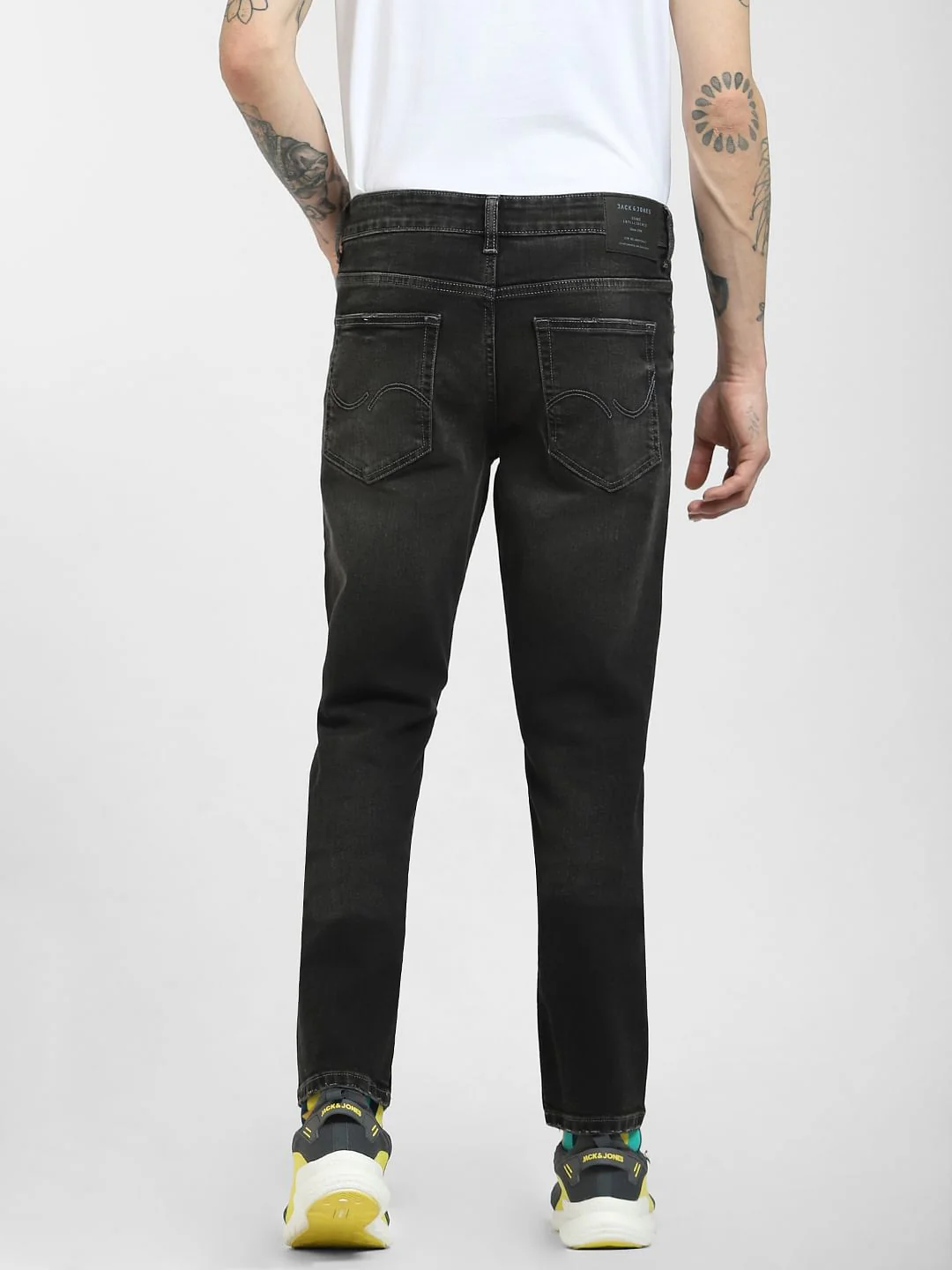 Grey Low Rise Glenn Slim Jeans - Image 4