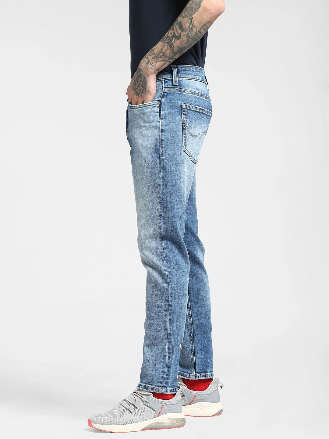 Blue Low Rise Glenn Slim Jeans - Image 3