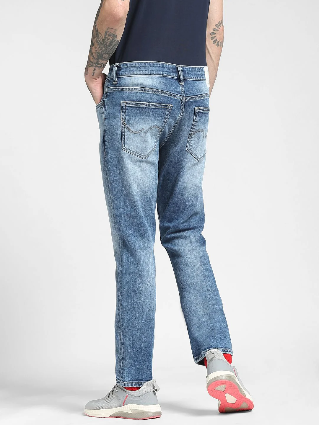 Blue Low Rise Glenn Slim Jeans - Image 4