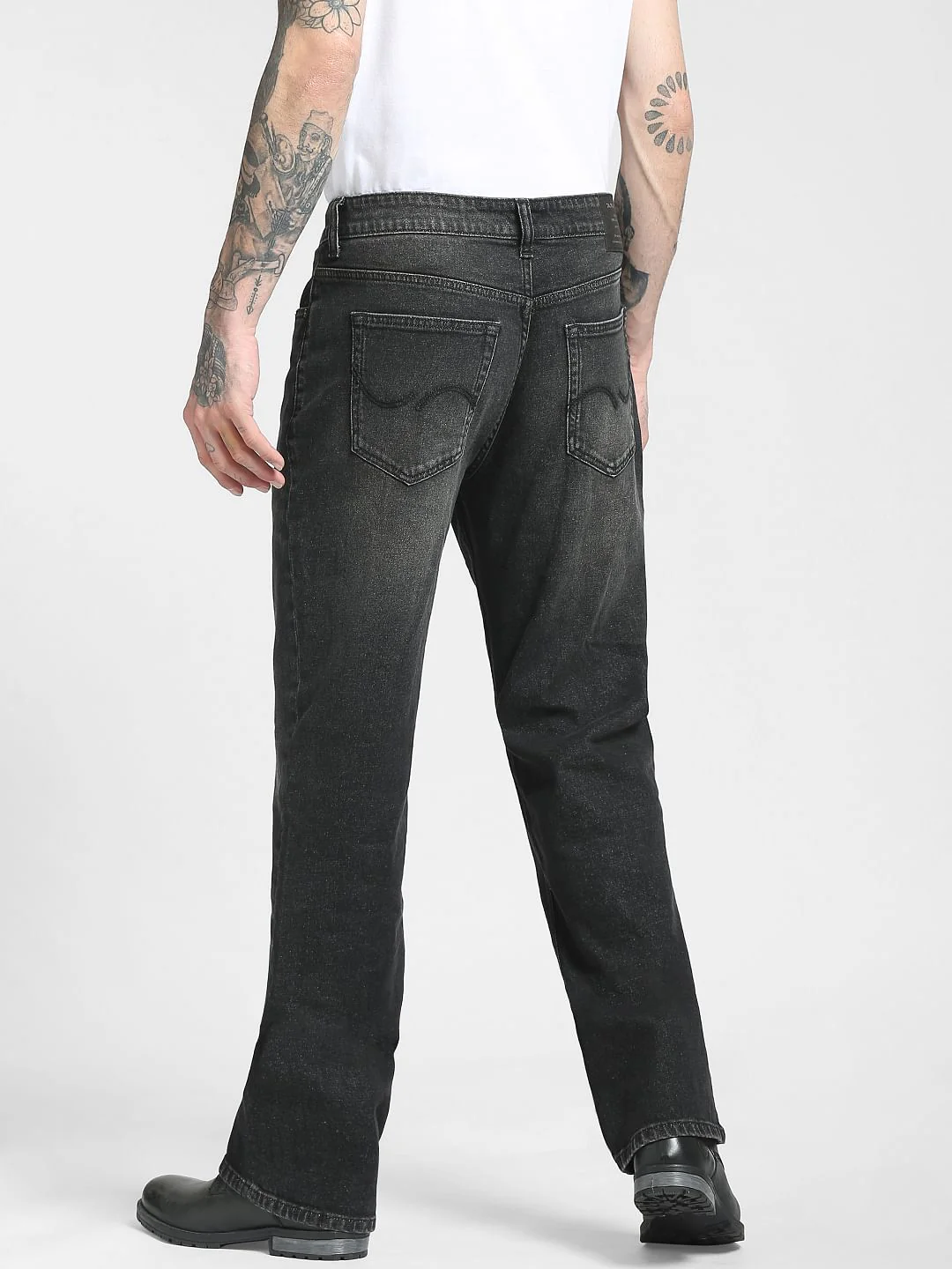 Black High Rise Bootcut Jeans - Image 4