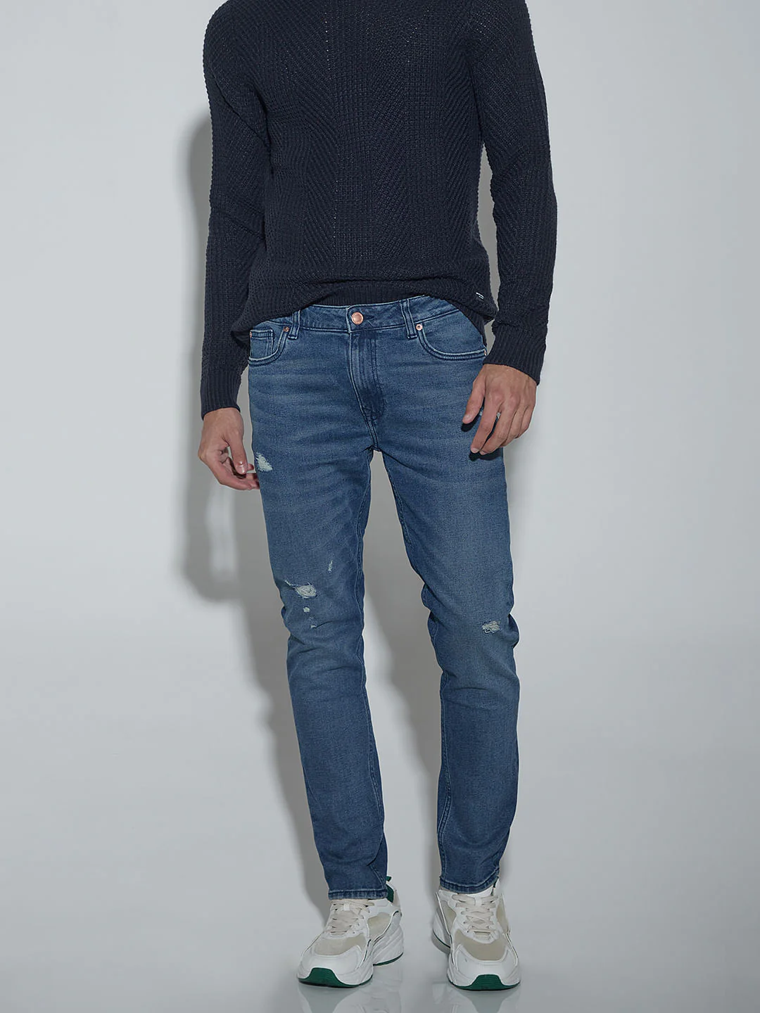 Blue Low Rise Ben Skinny Jeans - Image 2