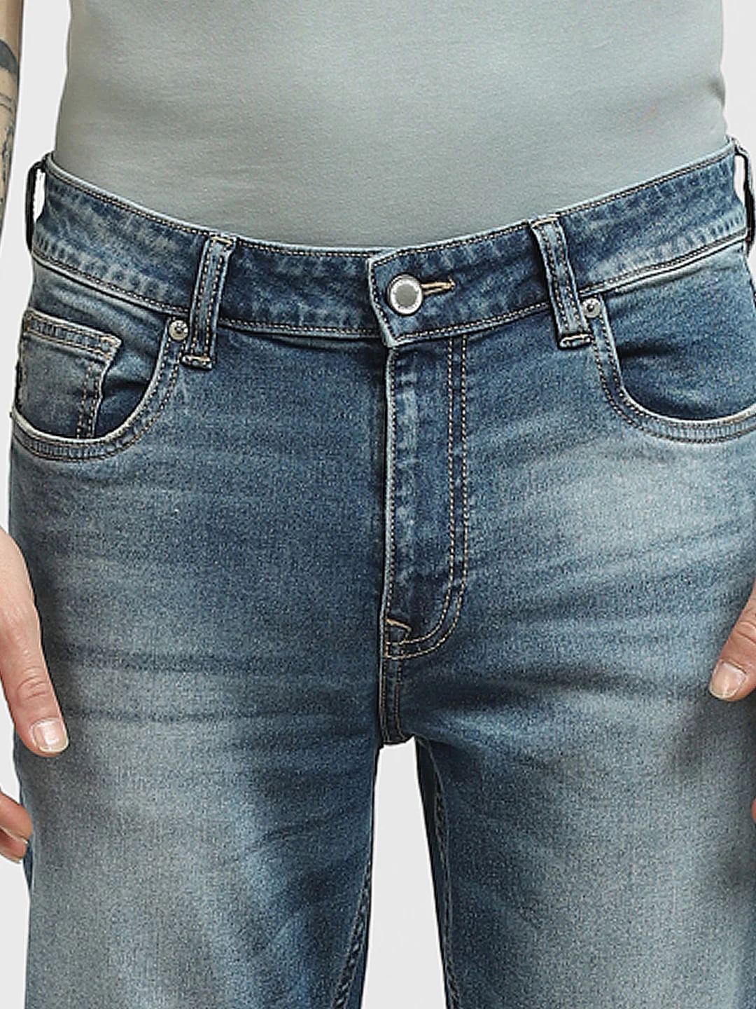 Blue Low Rise Ben Skinny Jeans - Image 5
