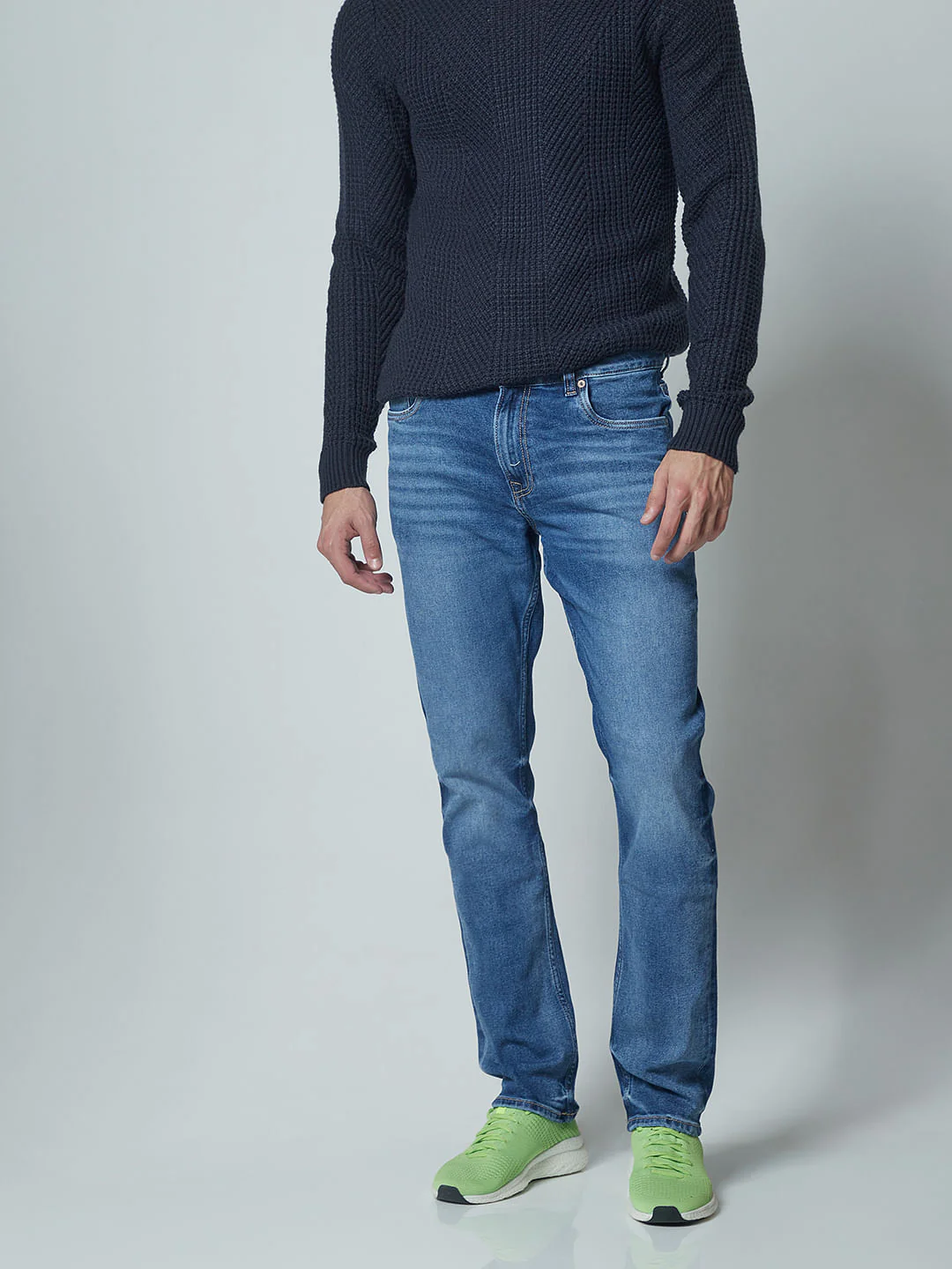Blue Low Rise Glenn Slim Jeans - Image 2