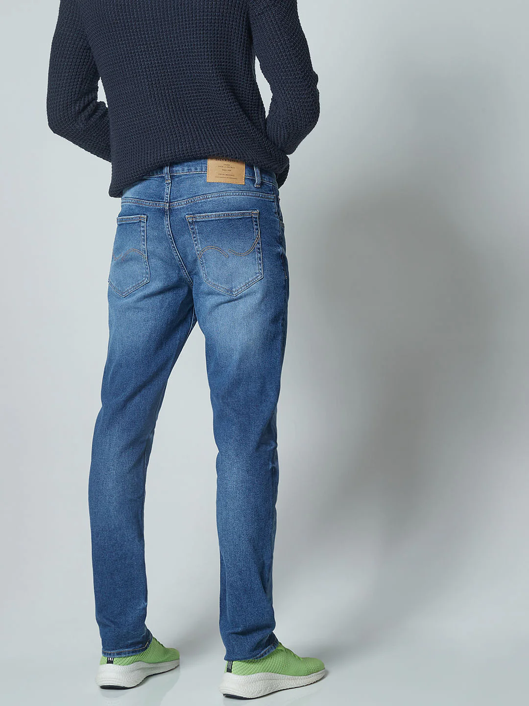 Blue Low Rise Glenn Slim Jeans - Image 4