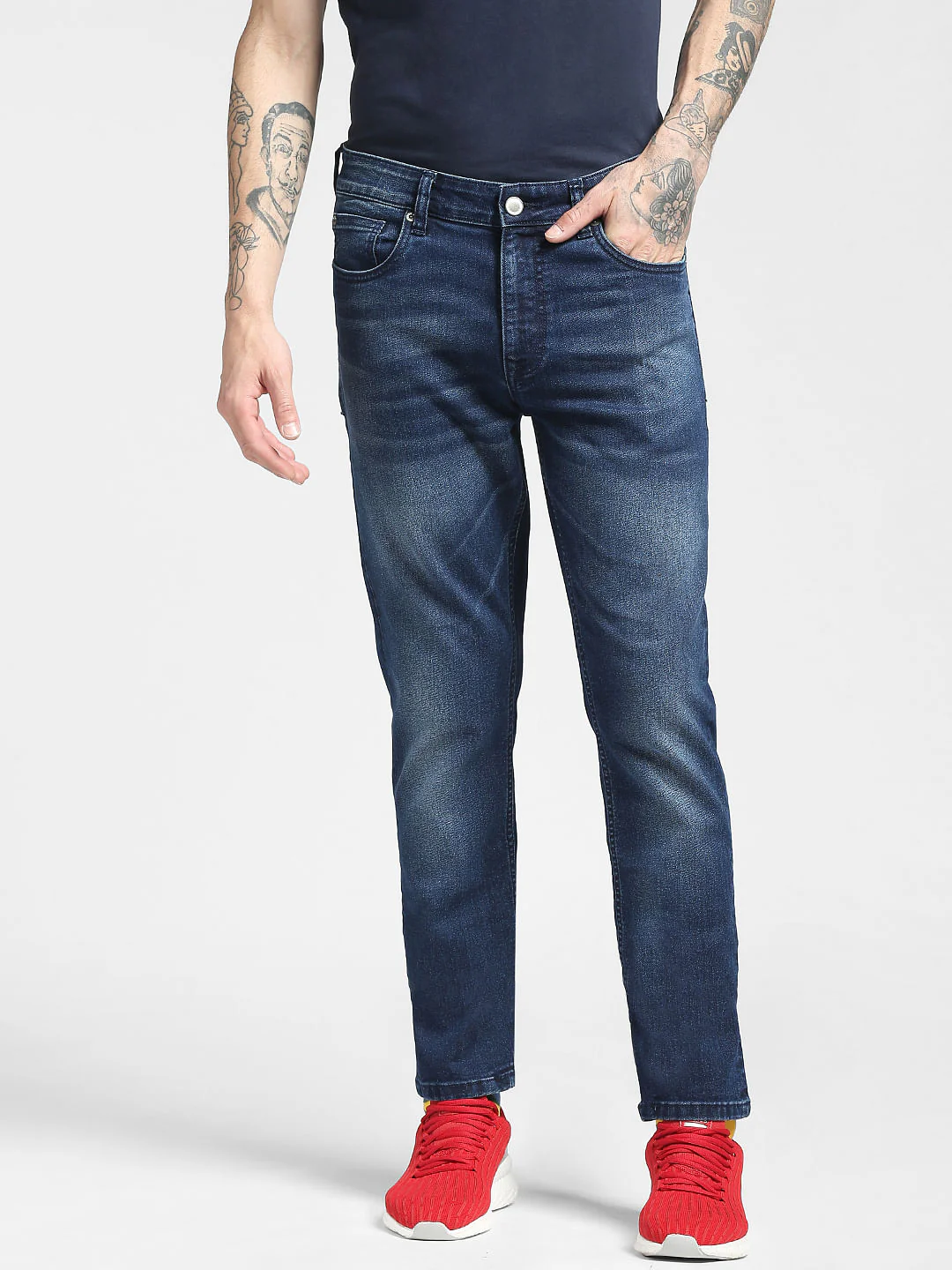 Blue Low Rise Ben Skinny Jeans - Image 2