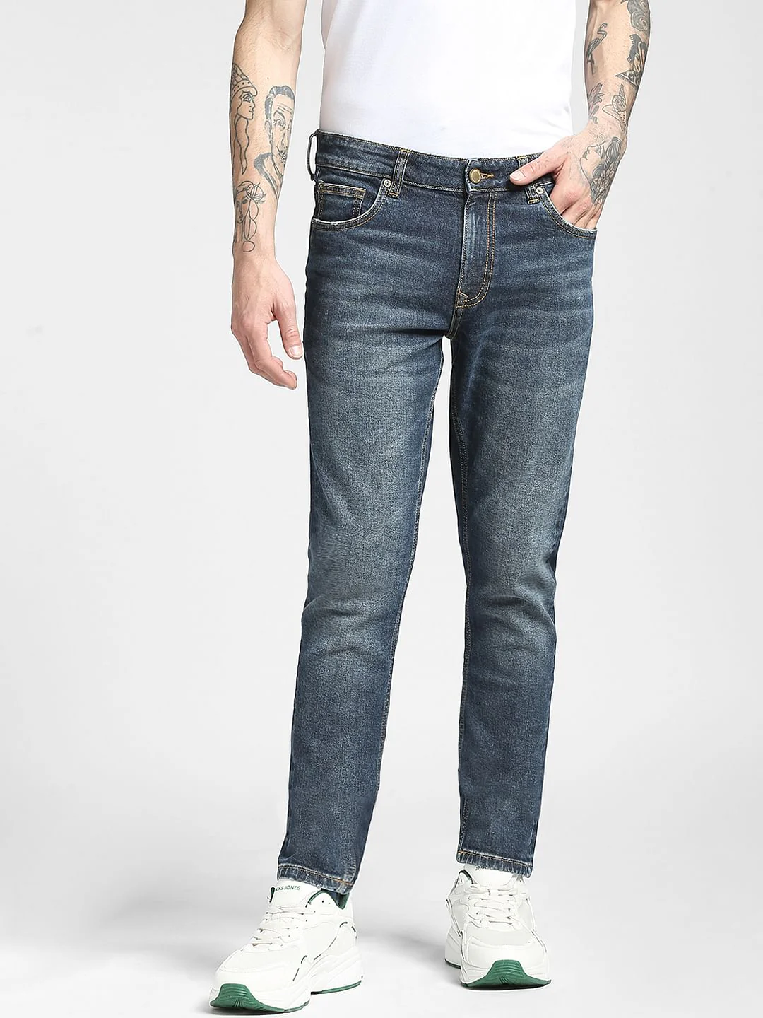 Blue Low Rise Glenn Slim Jeans - Image 2