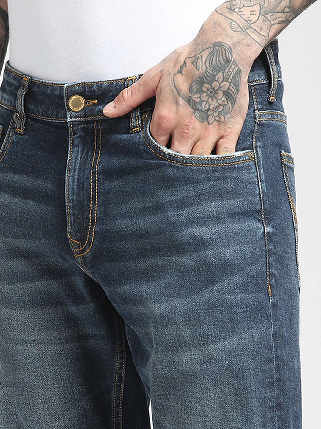 Blue Low Rise Glenn Slim Jeans - Image 5