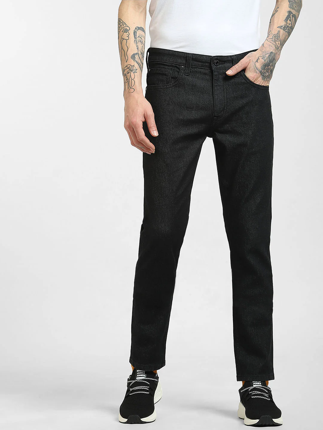 Black Low Rise Glenn Slim Jeans - Image 2