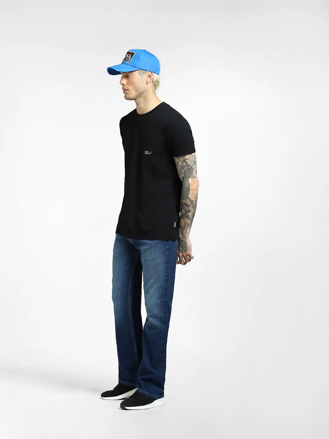 Blue High Rise Bootcut Jeans