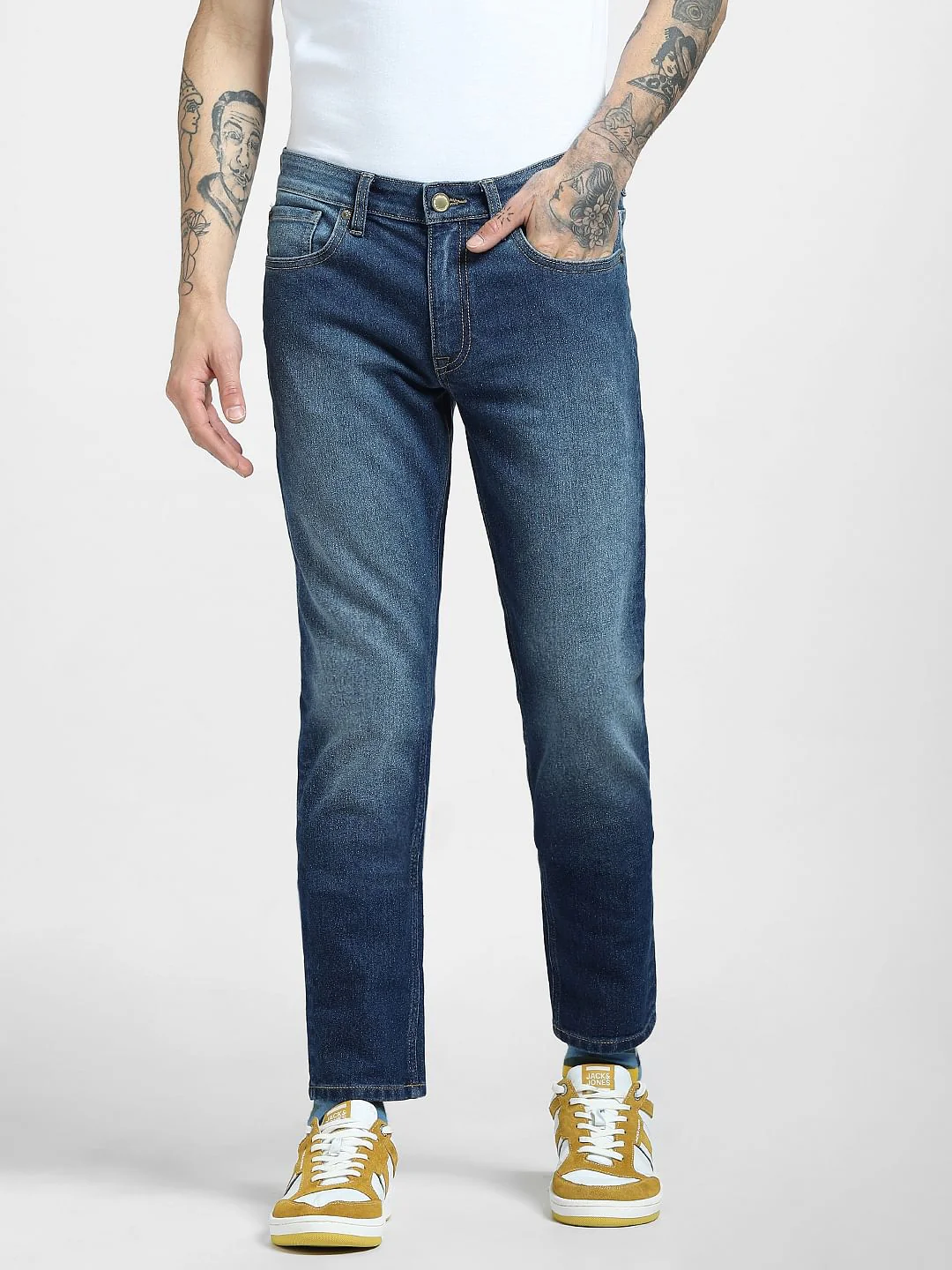 Blue Low Rise Glenn Slim Jeans - Image 2