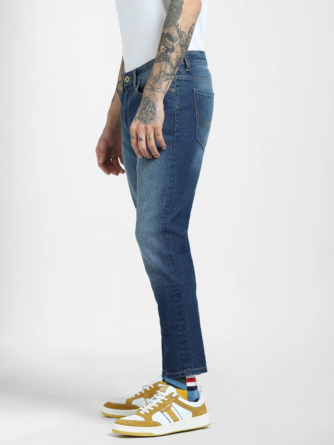 Blue Low Rise Glenn Slim Jeans - Image 3