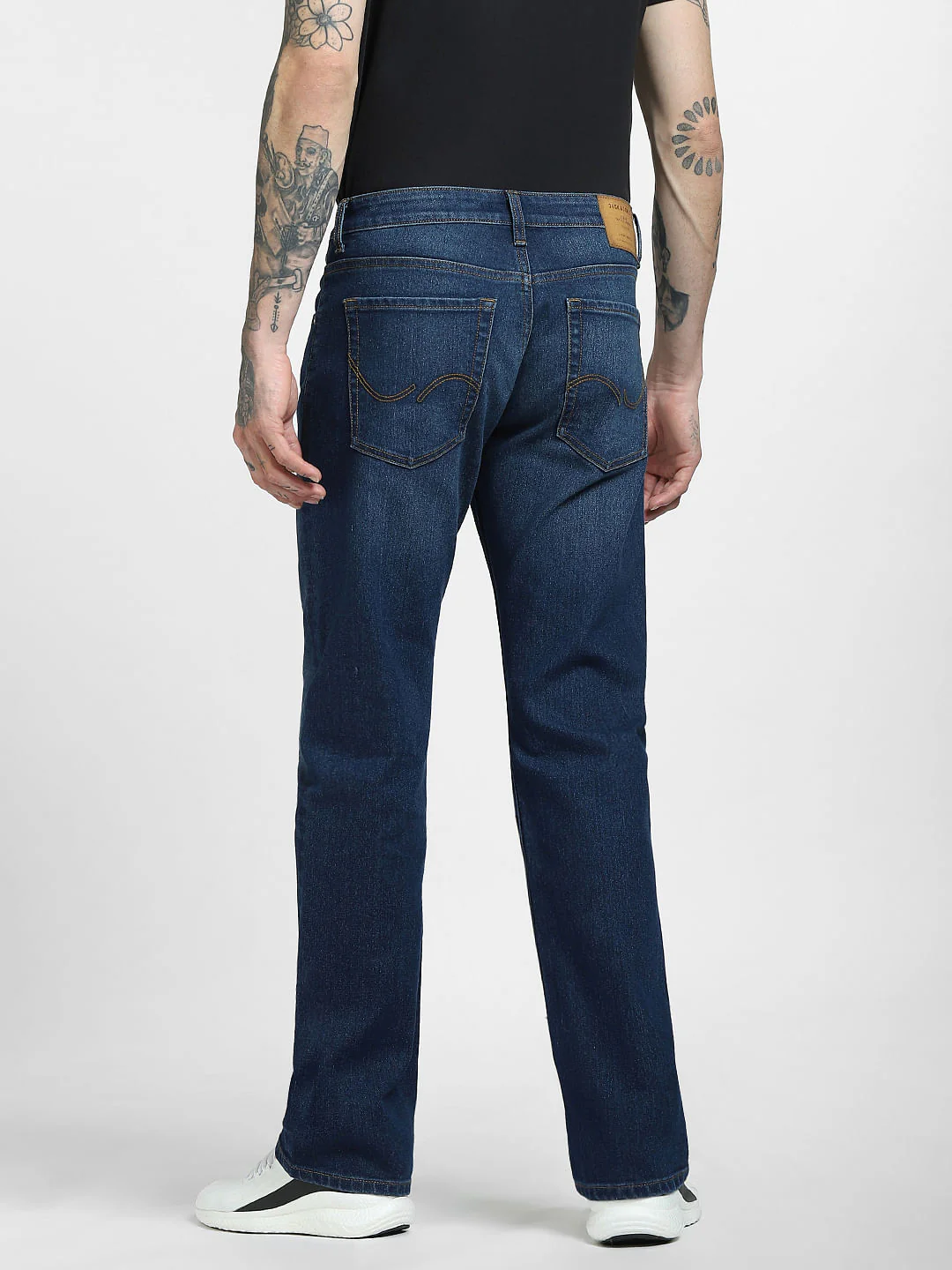Blue High Rise Bootcut Jeans - Image 4