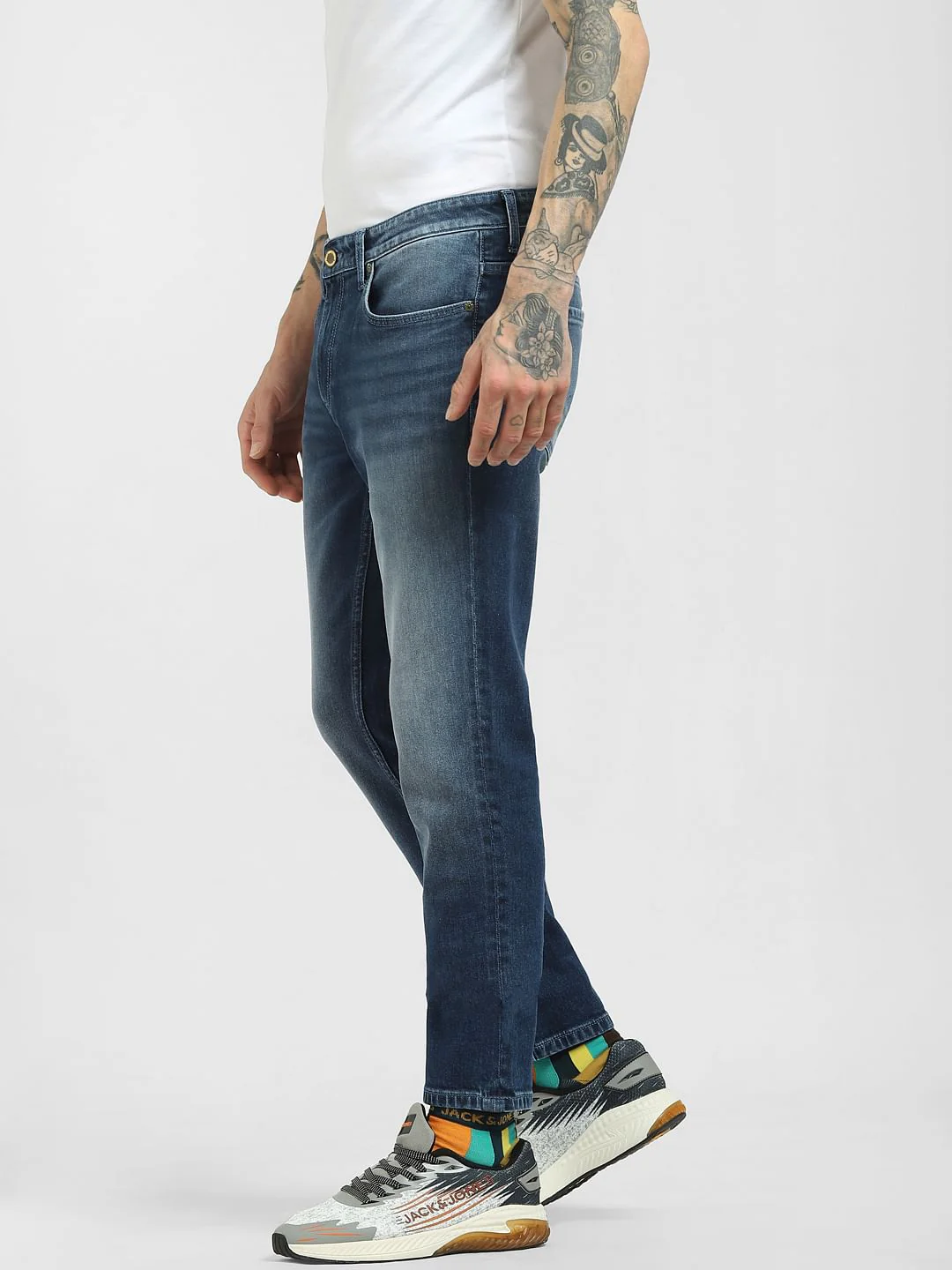 Blue Low Rise Ben Skinny Jeans - Image 3