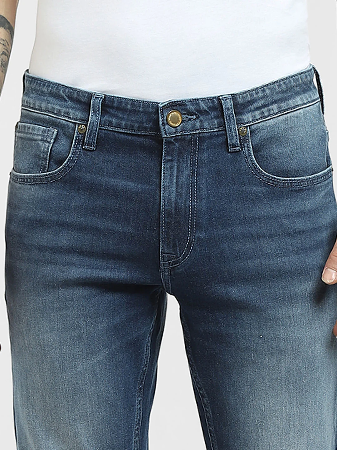 Blue Low Rise Ben Skinny Jeans - Image 5